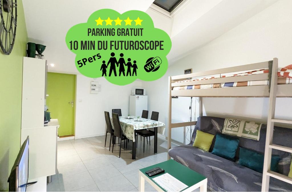 Beaumont Saint-Cyr Apartment | Appartement entier meublé à Beaumont proche Futuroscope et Poitiers Technopole