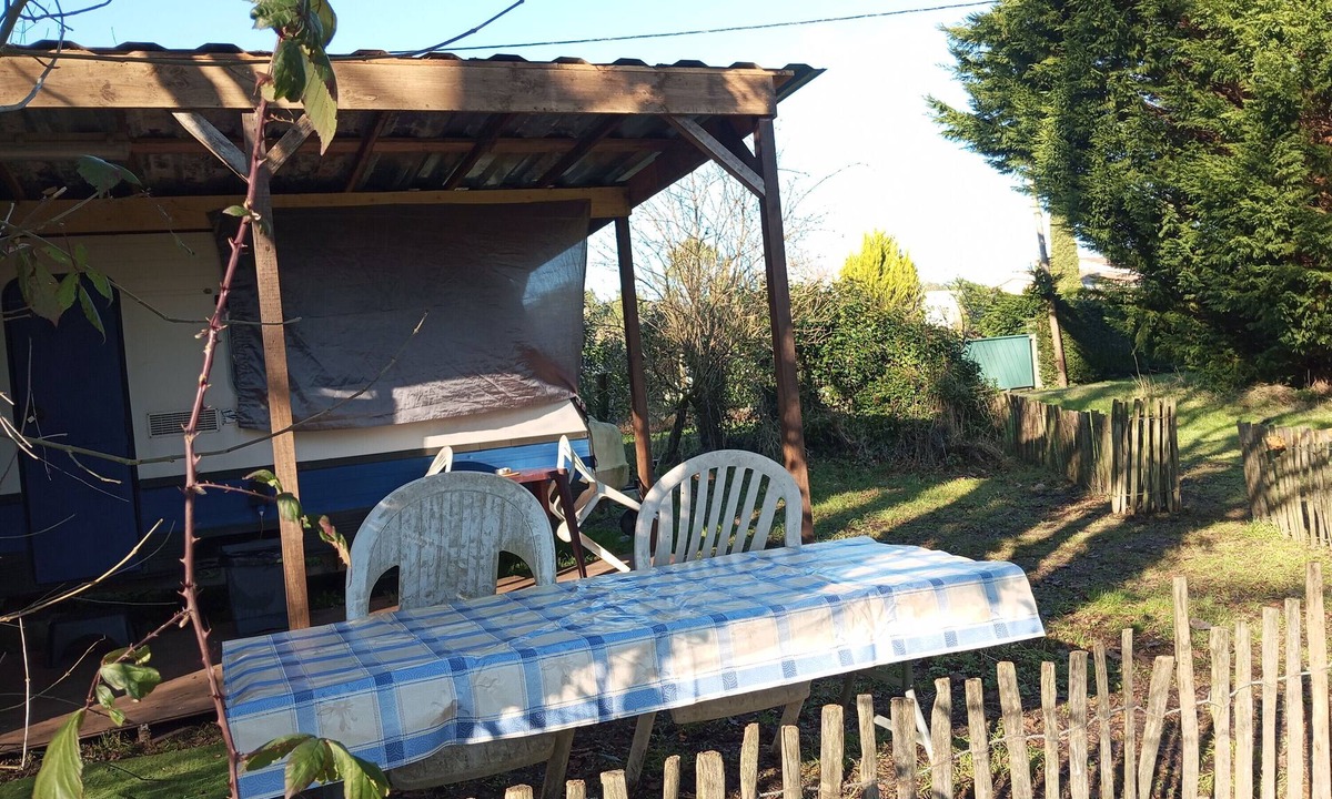 Marcillac RV Rental | Caravan 'En Pleine Nature' with Private Terrace and Private Garden