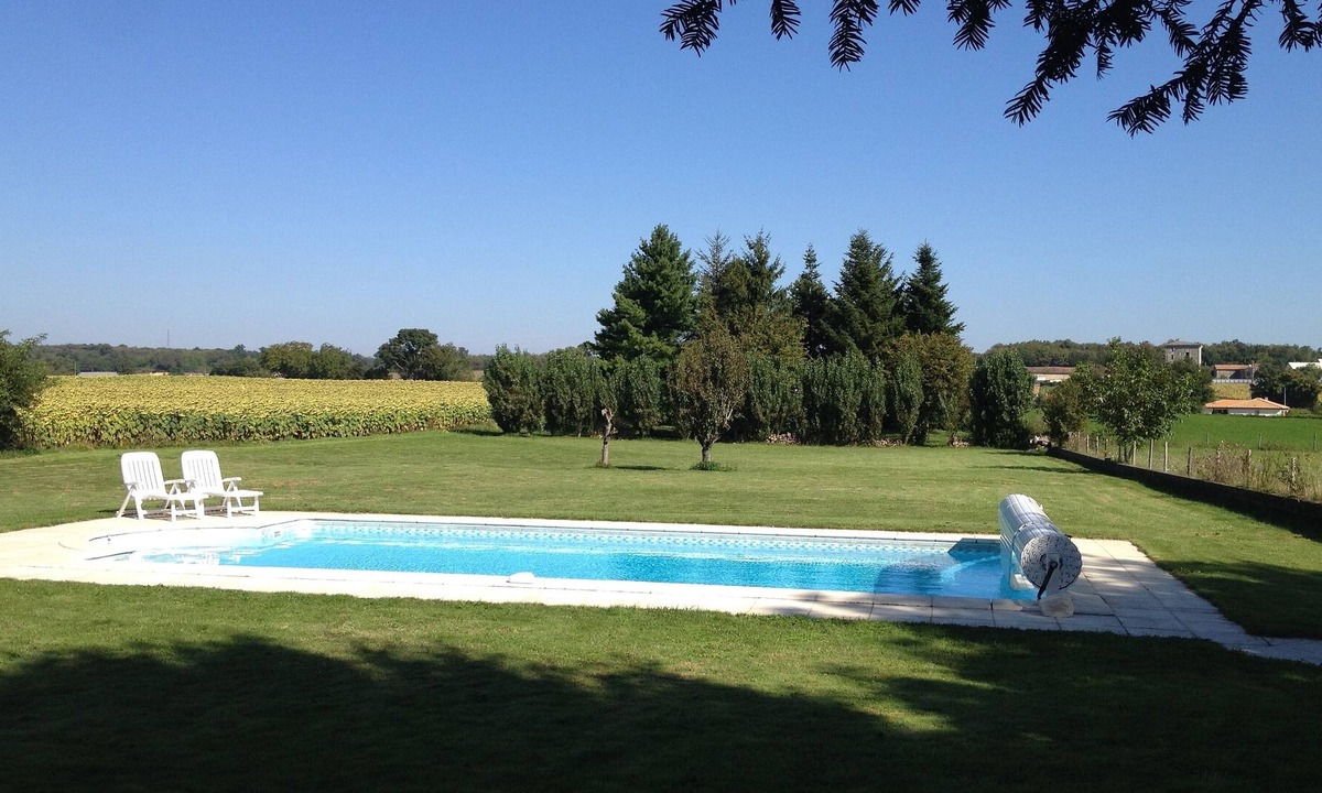 Les Adjots House | Charentaise Stone House With Private Own Use Swimming Pool and Grounds.
