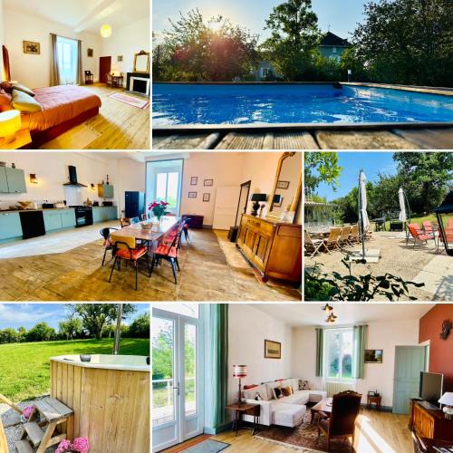 Alloue Villa | Le Pavillon, Grand Manoir du XVIIe avec Piscine, Bain Nordique et accès privé à la Charente