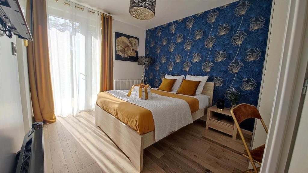 Salies-de-Bearn Bed & Breakfast | Les Treilles de Salies - Spa et sauna - Chambre Art déco