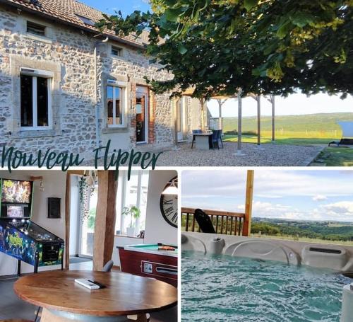 Budeliere House | Maison Vue sur la Vallée Spa XXL Billard & Flipper