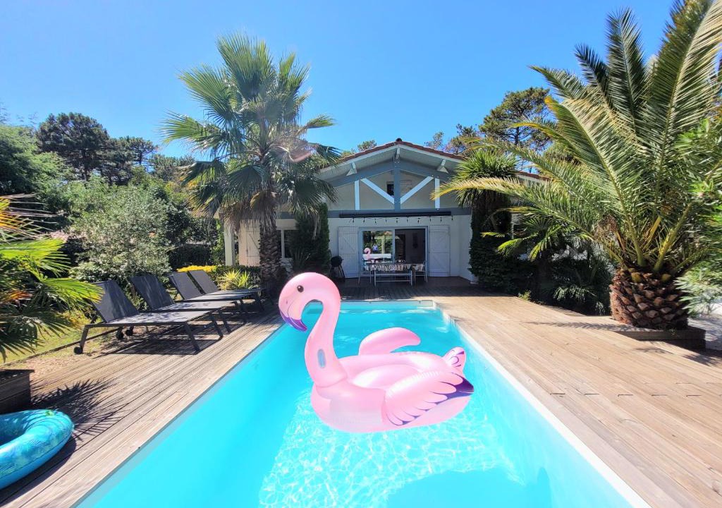 Vieux-Boucau-les-Bains House | *VILLA PALMA* 5 suites parentales, plage à 600 m, Vieux-Boucau