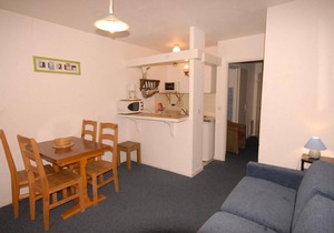 150m from ski slopes, 4th floor, view ski slopes, balcony, tv, 26m², Gourette