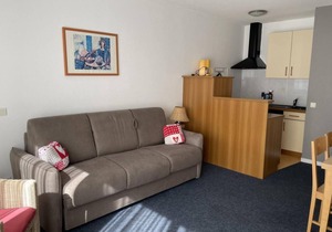 150m from ski slopes, 1st floor, view ski slopes, fitness, swimming pool, sauna, tv, ski locker