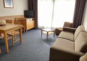 150m from ski slopes, 1st floor, view ski slopes, fitness, swimming pool, sauna, tv, ski locker