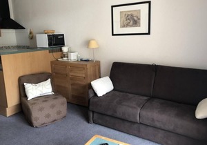 30m from ski slopes, 1st floor, view ski slopes, balcony, tv, 26m², Gourette