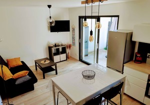 35 m2 with garden 600 m from the beach