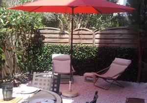 Appartement climatisé avec jardin, 1 chambre, proche navette gratuite, garage inclus - FR-1-100-215