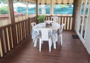 Bungalow de 2 chambres avec piscine partagee jardin clos et wifi a Les Mathes a 5 km de la plage