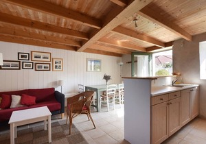 Charming Village House with Garden near Beach - 2BR, Modern Amenities, BBQ & Parking