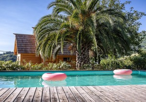 Cottage located in a natural environment, located between sea and mountain.