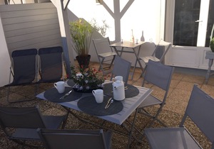 In the heart of La Flotte - House 4 people - Private patio - Private parking