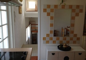 In villa, duplex 42 M2 center for 4 open terrace/garden parking space