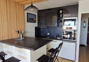 Modern ground floor studio with garage and terrace