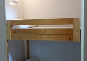 studio-cabin with mezzanine for 2/4 people