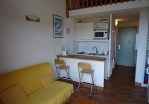 studio-cabin with mezzanine for 2/4 people