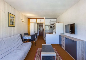 Studio for 4, ski-in ski-out, balcony, equipped kitchenette, Gourette