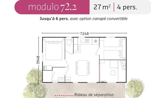Ars-en-Re House | 31 m² Mobile home ∙ 3 bedrooms ∙ 6 guests