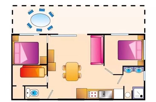Tamnies Ski Chalet | 40 m² Chalet ∙ 3 bedrooms ∙ 6 guests