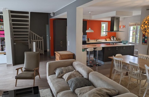 Bassussarry House | Beautiful and large neo-Basque house with heated swimming pool, not overlooked.