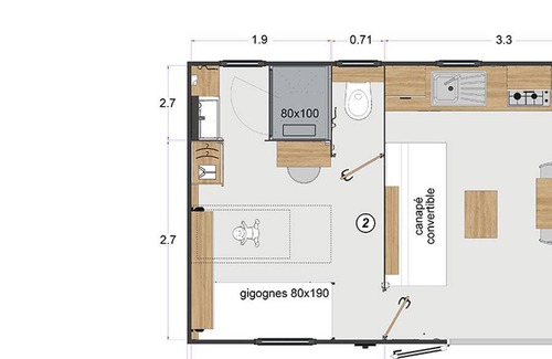 Lacanau House | Mobile home ∙ 2 bedrooms ∙ 4 guests