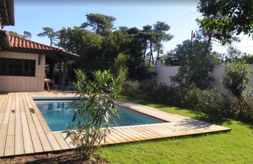 Cap-Ferret House | Pretty new villa with heated pool in the center of Cap Ferret