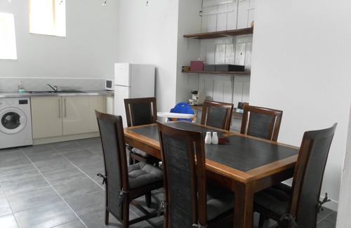 Soumeras House | Spacious, double height, beamed main space. This gite is in a rural setting.