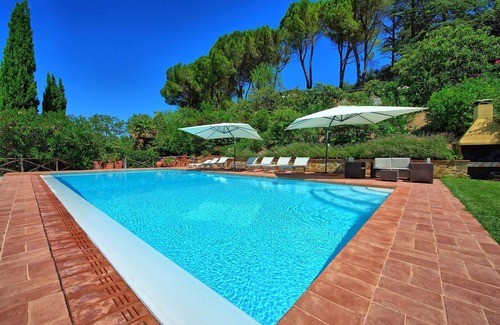 Magliano Villa | Wonderful private villa with A/C, pool, WIFI, TV, balcony, panoramic view, close to Greve In Chianti