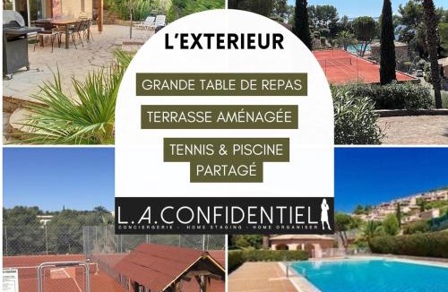 Le Dramont House | 10 à 12 pers FAMILLE Amateurs randonnée Boulouris Panorama Saint Raphael Tennis Piscine partagé