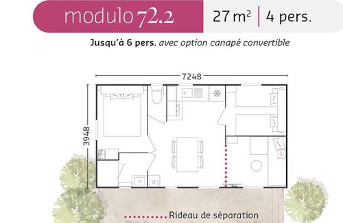 Ars-en-Re House | 31 m² Mobile home ∙ 3 bedrooms ∙ 6 guests