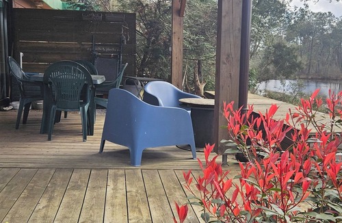 Leon Ski Chalet | A little paradise under the pines. Large covered terrace