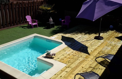Biscarrosse Villa | Air-conditioned wooden house, heated swimming pool, spa, internet and bicycles in a quiet location