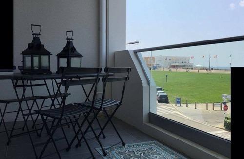 Biscarrosse Plage Apartment | Apartment Residence Palombaggia T2 terrace Ocean Front