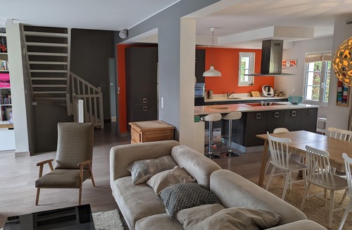 Bassussarry House | Beautiful and large neo-Basque house with heated swimming pool, not overlooked.