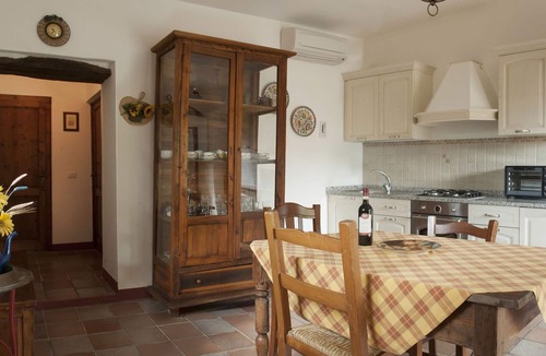 San Gimignano Apartment | Beautiful apartment for 3 guests with pool, WIFI, A/C, pets allowed and panoramic view