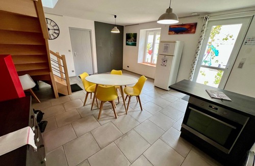 Lussac-les-Chateaux Apartment | Bedroom for up to 4 people