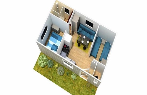 Saint-Georges-d'Oleron House | Camping Les Grosses Pierres ***** - Mobil Home 3 Rooms 4 People