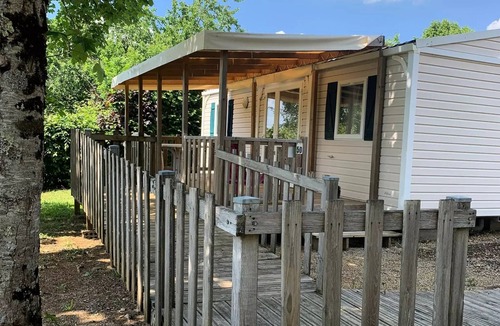 Limeuil House | Camping les Poutiroux * - Résidence mobile - adapté aux personnes à mobilité réduite +TERRASSE COUVERTE 5 personnes