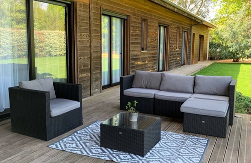 Saint-Michel-Escalus House | CHARMING WOODEN HOUSE ON ONE LEVEL WITH HEATED SWIMMING POOL
