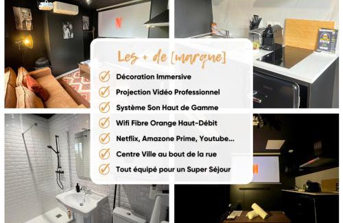 Villeneuve-sur-Lot Apartment | Cinéma Room - Immersion Total pour Cinéphile !