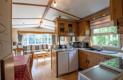 Chalais RV Rental | Cosy Mobile Home in a Quiet Setting, with Terrace and Shared Pool