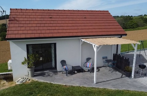 Laa-Mondrans House | Cottage between sea and mountains with private pool (and heated) - View Pyrenees