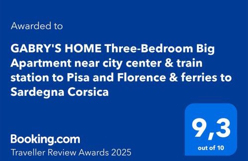 Livorno Apartment | GABRY'S HOME Three-Bedroom Big Apartment near city center & train station to Pisa and Florence & ferries to Sardegna Corsica