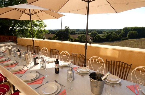 Serignac-Peboudou House | Hilltop Chateau with private pool in 10 Acres prices for up to 27 guests