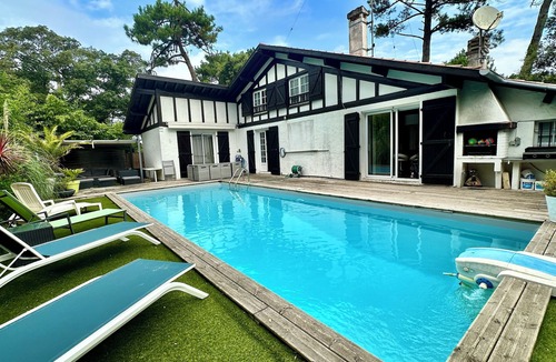 Labenne-Ocean House | House with pool 500 m from the ocean in Labenne