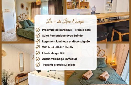 Eysines Apartment | L'Envolée d'âmes'moureux Bohème - Spa privé