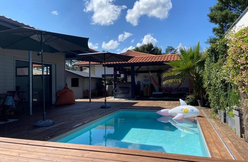 Mimizan-Plage House | L'oustau Coco 3, Piscine Entre Océan et Forêt