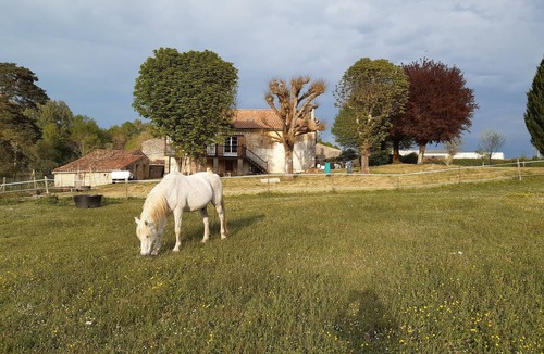 Saint-Genis-de-Saintonge House | Large freestone house surrounded by large green spaces
