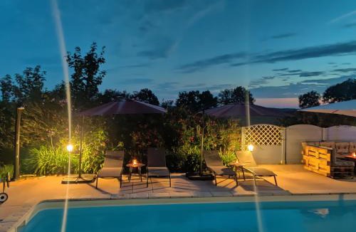 Roumagne Villa | Maison à 6 km de Eymet piscine chauffée.